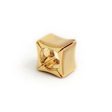Load image into Gallery viewer, Ring Square Resin Beige and Golden
