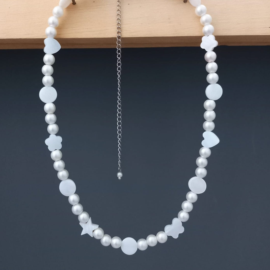 Necklace Mix White Pearl