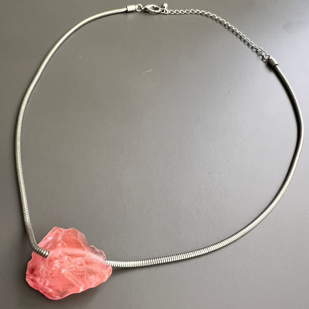 Necklace Rose Natural Stone