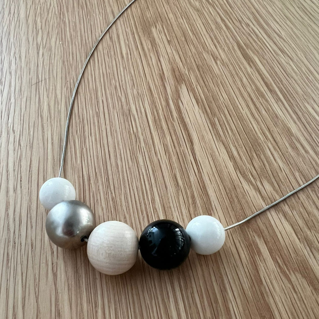 Necklace  Five Spheres