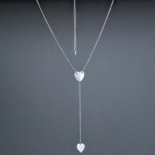 Load image into Gallery viewer, Necklace Tie Love Hearts

