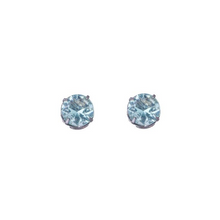 Load image into Gallery viewer, Earrings Ponto de Luz Blue Golden Small
