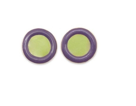 Earrings Round Duo Color