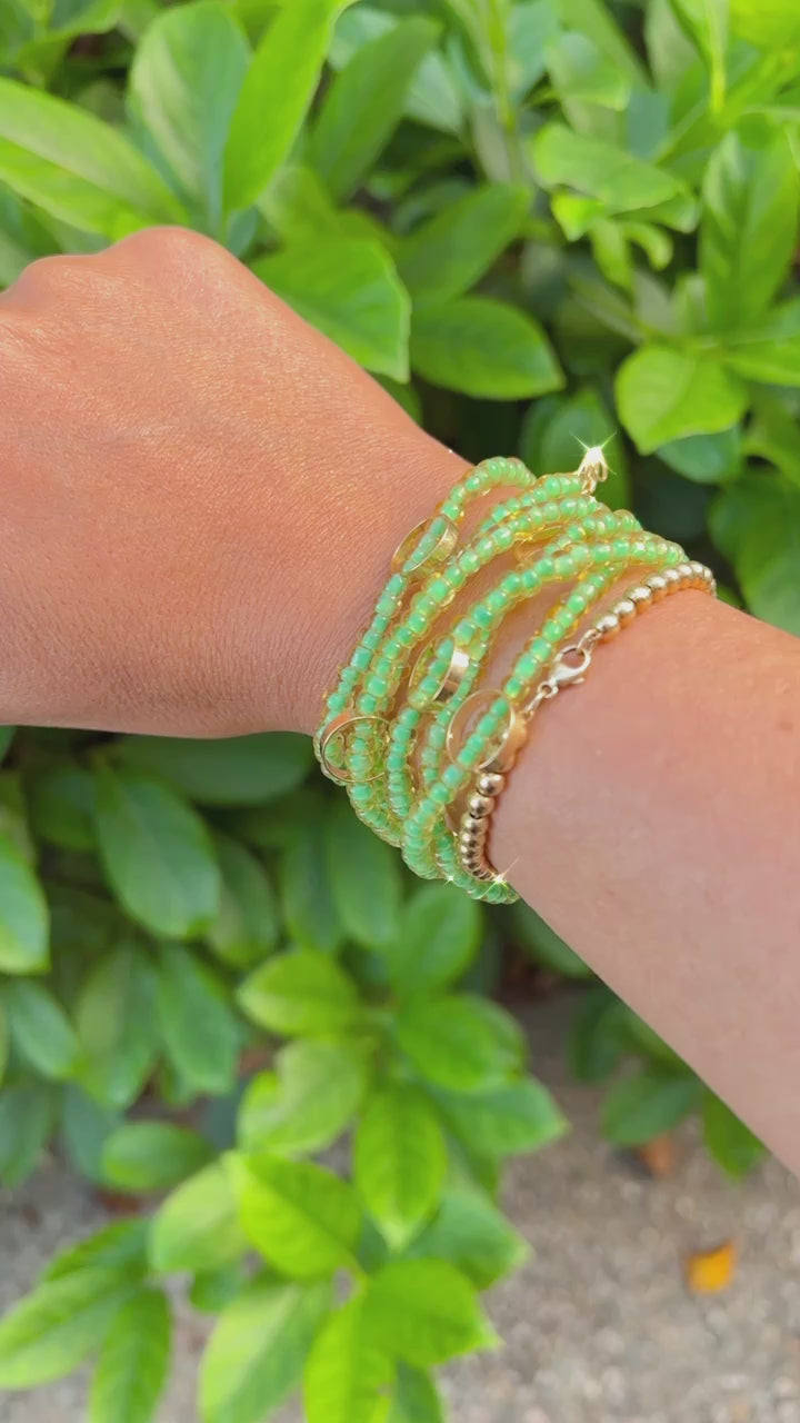 Green Bracelet Set