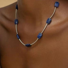 Load image into Gallery viewer, Necklace Natural Stone Blue
