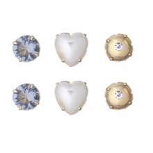 Load image into Gallery viewer, Earrings Set Crystal Golden Pearl
